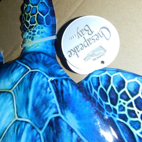 🆕Chesapeake Bay Blue Ocean Metal Coastal Art Sea Turtle Wall Sculpture NWT! - Picture 6 of 8